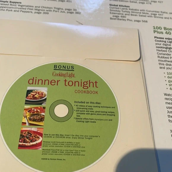 Cooking Light - Complete Cookbook - Binder style - Picture 2 of 6